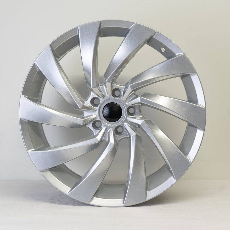 19x8" Sirocco Twist Style Alloy Wheels Silver