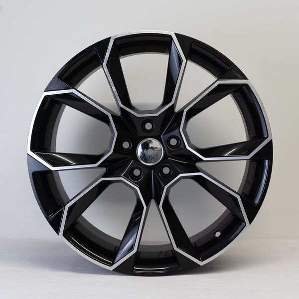 18x8" VRS Style Alloy Wheels Black Machined