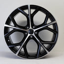20x8.5" Storm Style Alloy Wheels Black Machined