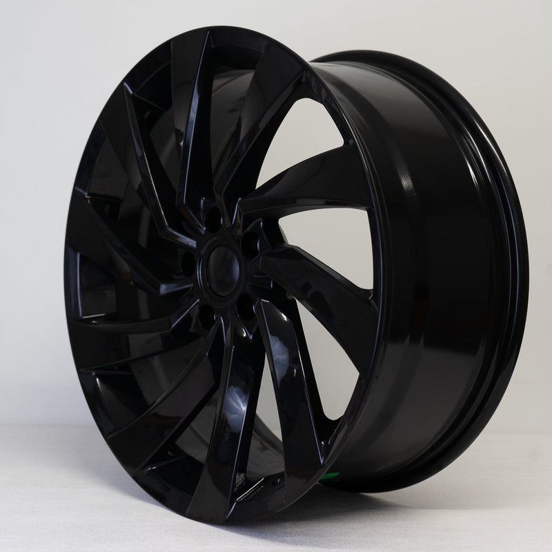19x8" Sirocco Twist Style Alloy Wheels Black