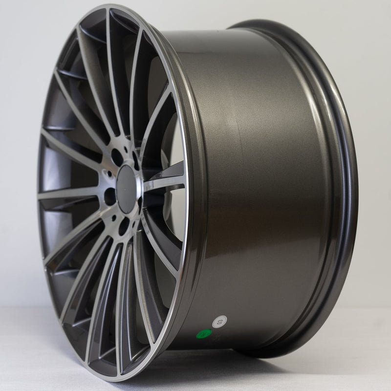 20x8.5" AMG Turbine Style Alloy Wheels Gunmetal Machined