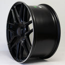 20x9.5" C63 AMG Style Alloy Wheels Matt Black Polished Lip