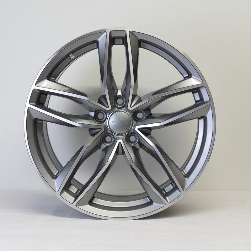 20x9" RS6C Style Alloy Wheels Graphite Machined